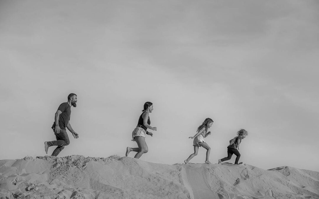 Reportaje de familia de Ángela en la Duna de Tarifa, Cádiz 